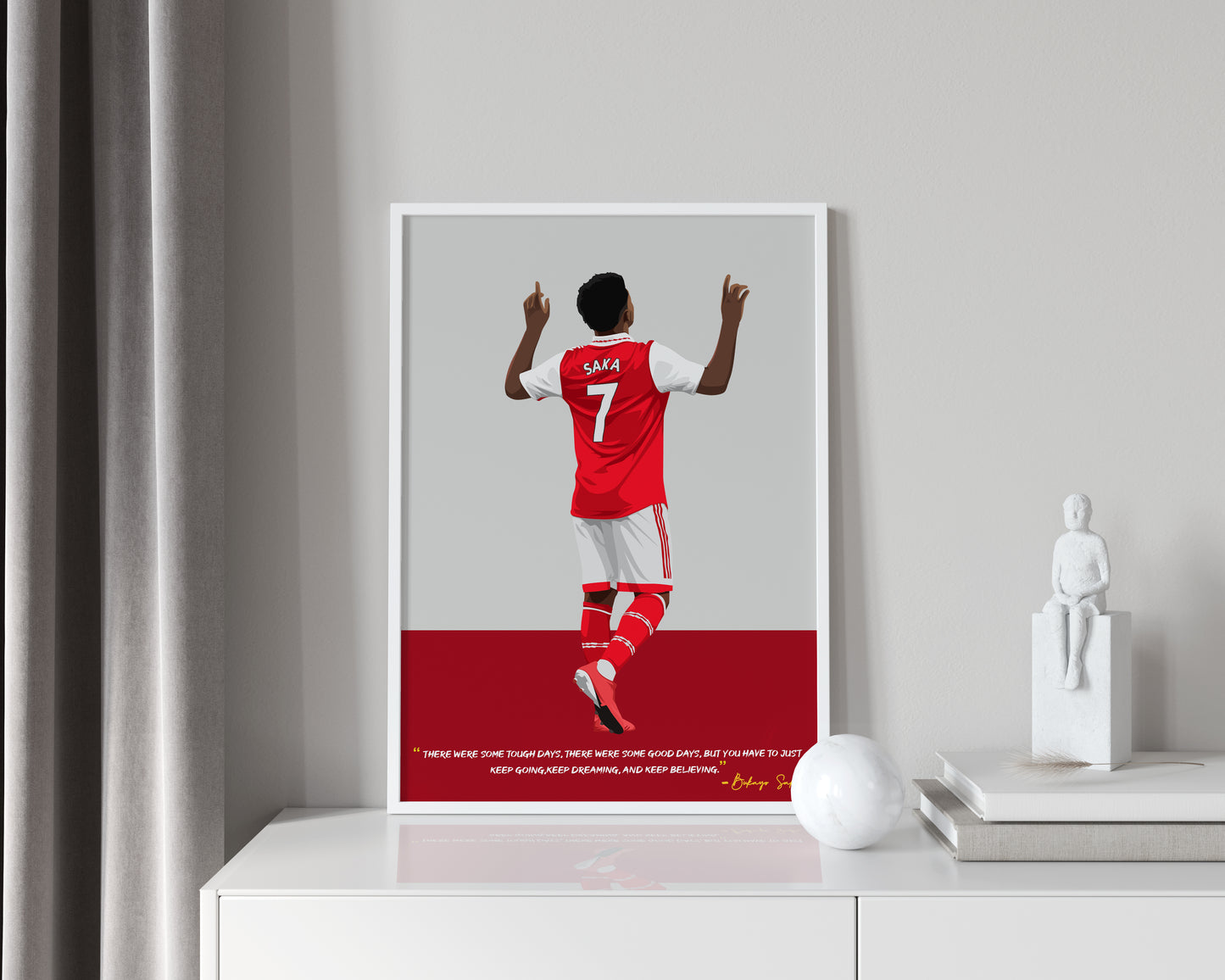 Bukayo Saka Arsenal Framed Poster