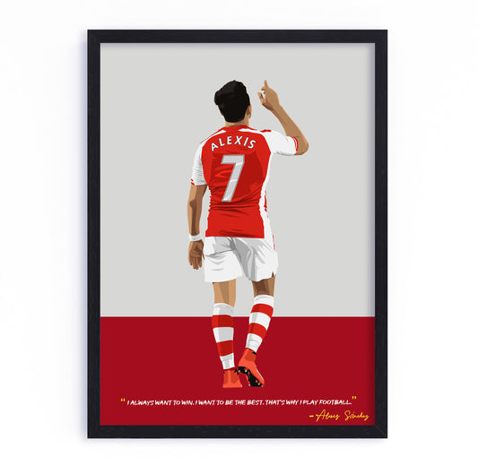 Alexis Sanchez Arsenal Framed Poster