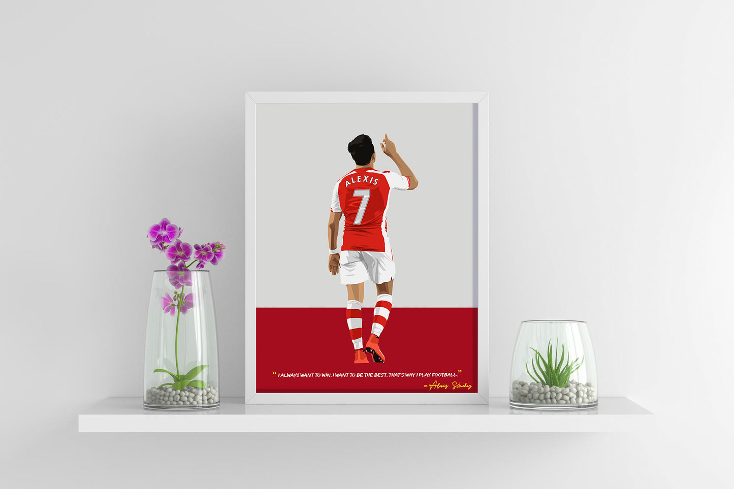 Alexis Sanchez Arsenal Framed Poster