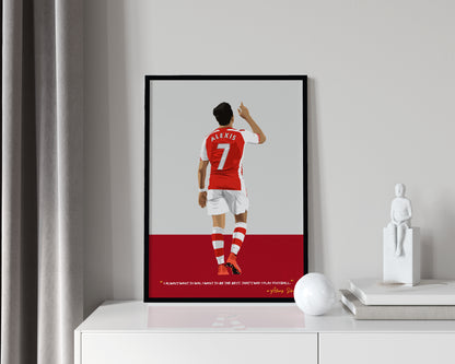 Alexis Sanchez Arsenal Framed Poster