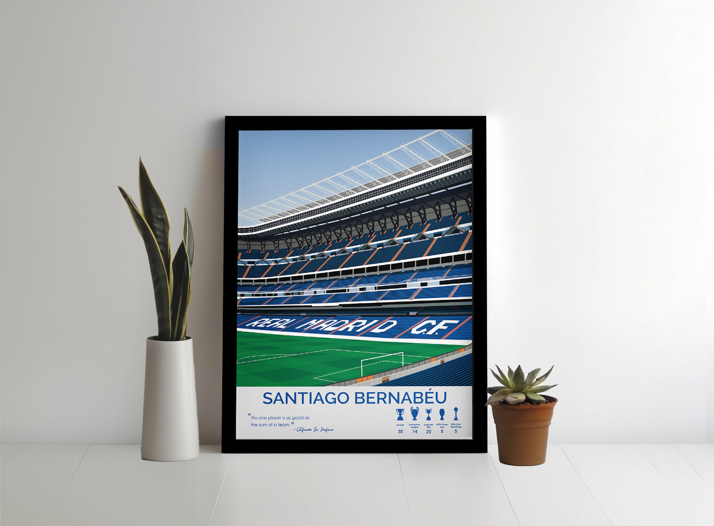 Santiago Bernabéu Stadium Real Madrid Framed Poster