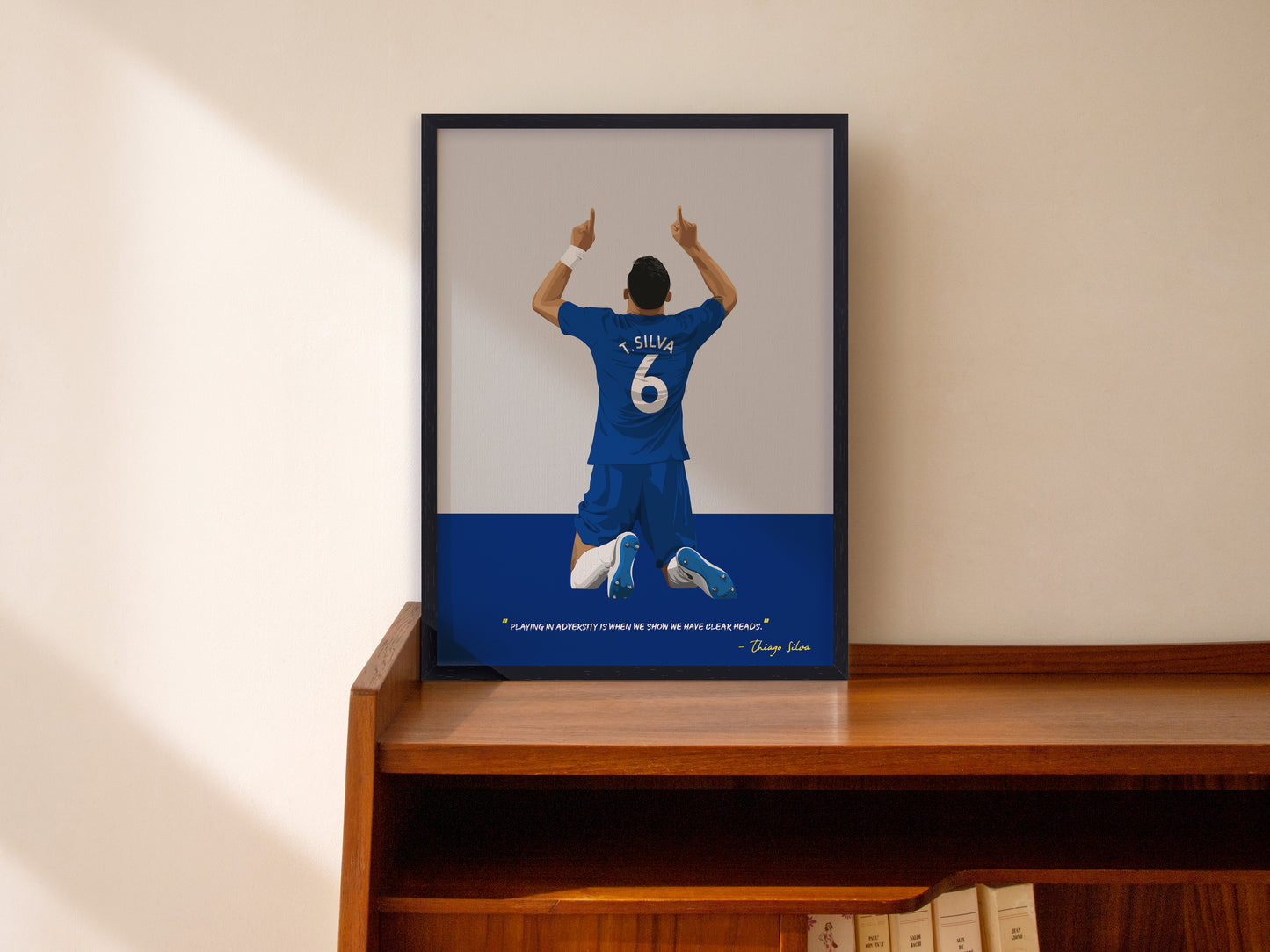 Thiago Silva Chelsea Framed Poster