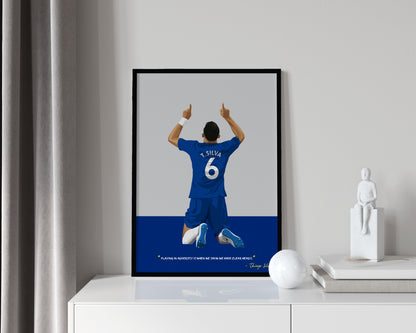 Thiago Silva Chelsea Framed Poster