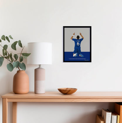 Thiago Silva Chelsea Framed Poster