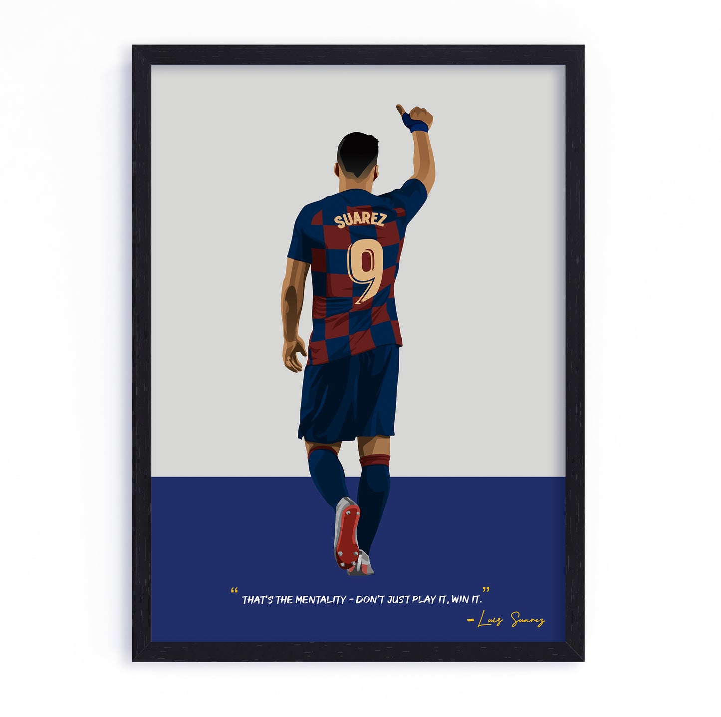 Luis Suarez Barcelona Framed Poster