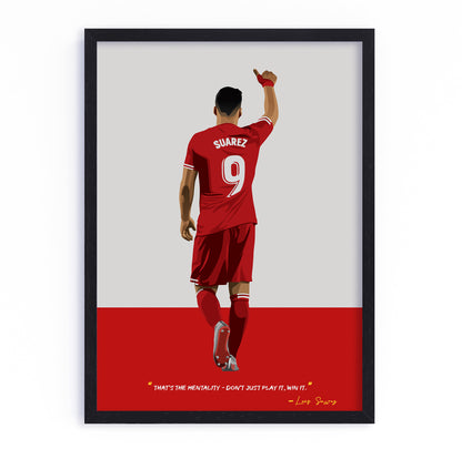 Luis Suarez Liverpool Framed Poster