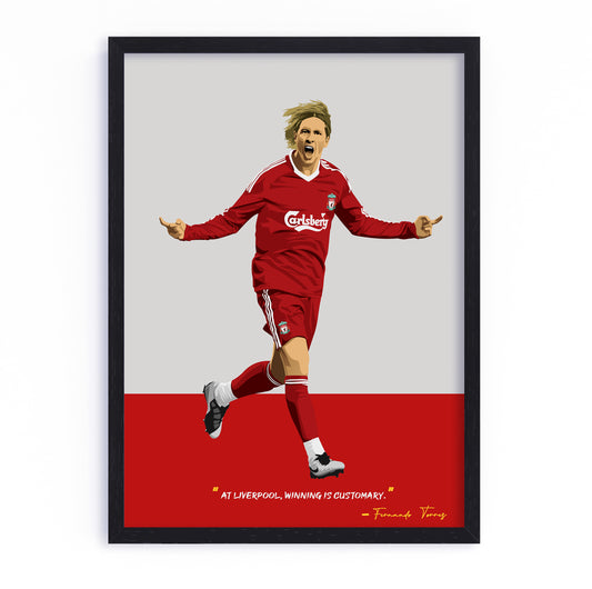 Fernando Torres Liverpool Framed Poster