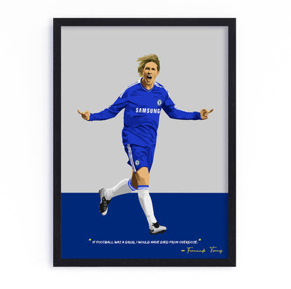 Fernando Torres Chelsea Framed Poster