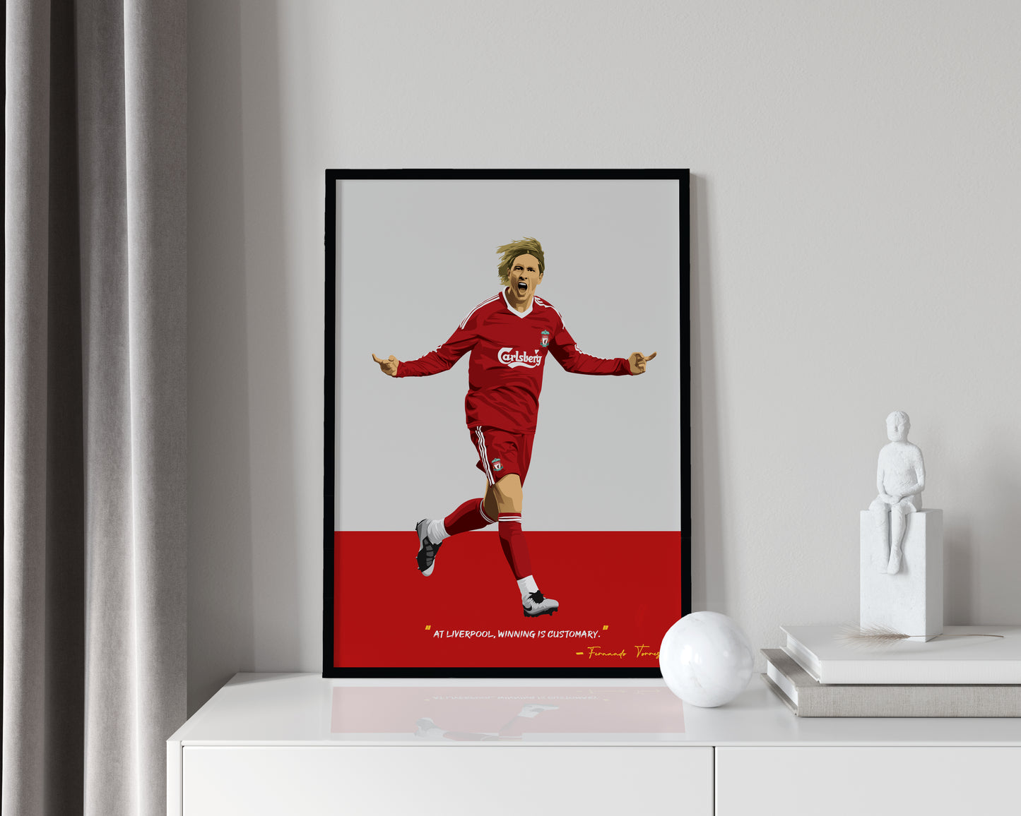 Fernando Torres Liverpool Framed Poster