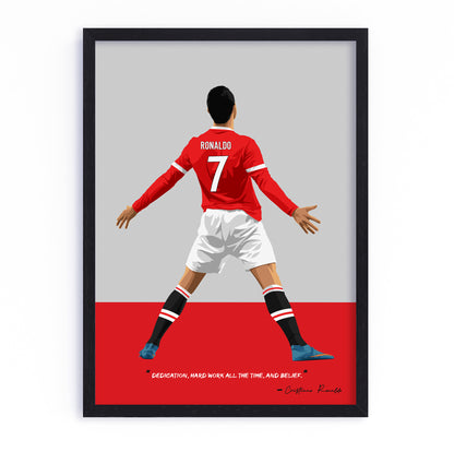 Cristiano Ronaldo Manchester United Art Frame