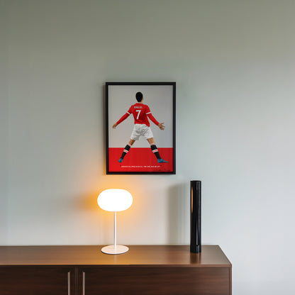 Cristiano Ronaldo Manchester United Art Frame