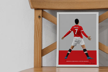 Cristiano Ronaldo Manchester United Art Frame