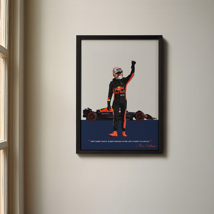 Max Verstappen Frame, F1 Poster