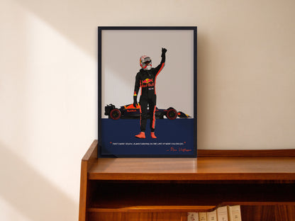 Max Verstappen Frame, F1 Poster