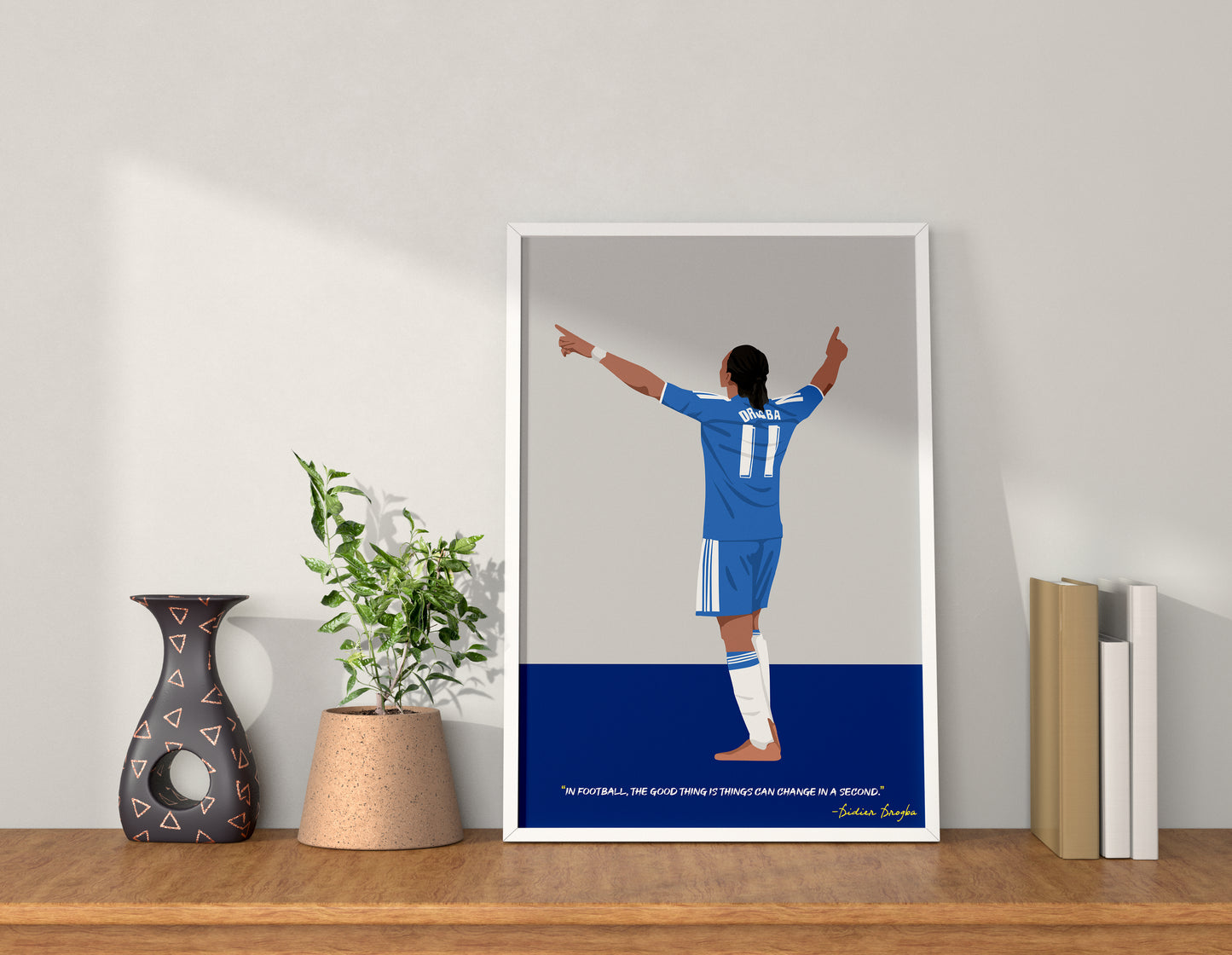 Didier Drogba Chelsea Framed Poster