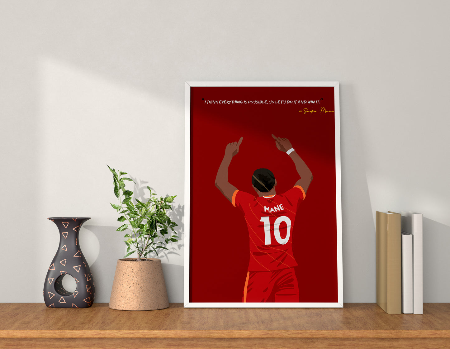 Sadio Mane Liverpool Framed Poster