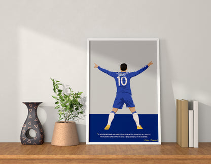 Eden Hazard Chelsea Framed Poster