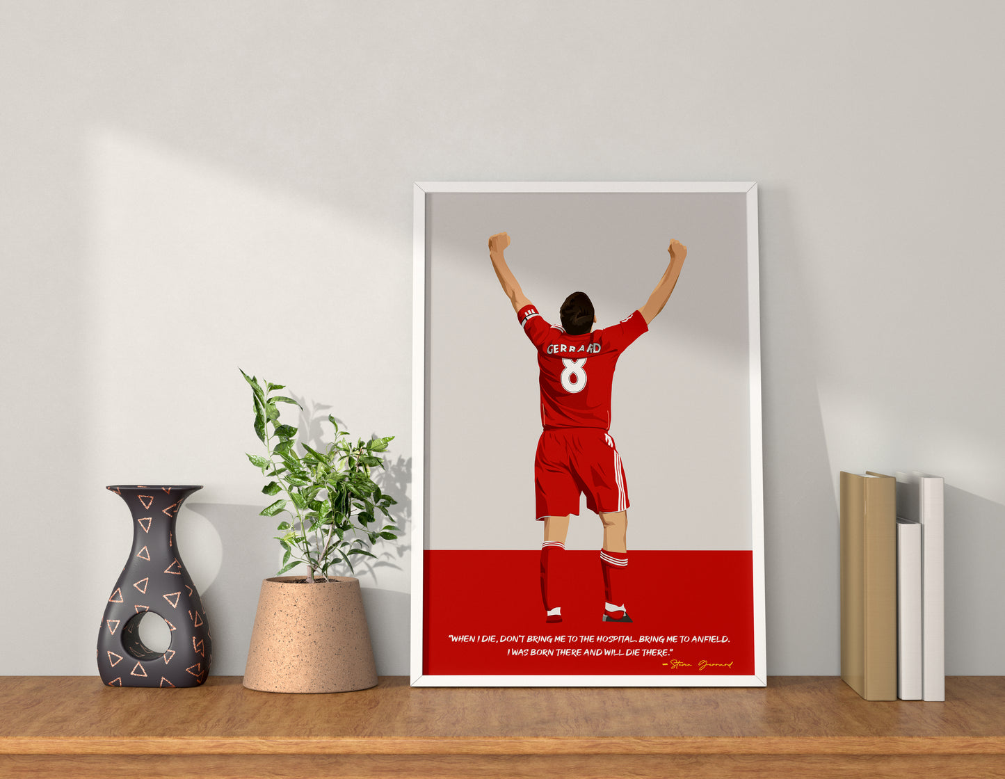 Steven Gerrard Liverpool Framed Poster