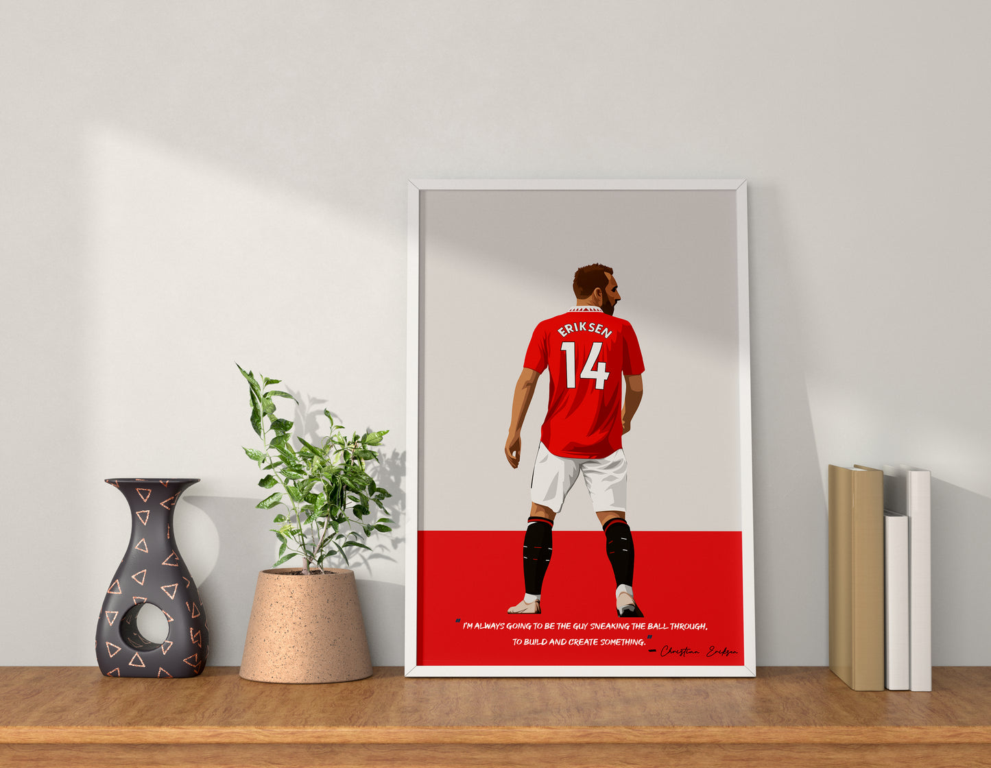 Christian Eriksen Manchester United Framed Poster