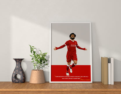 Mohamed Salah Liverpool Framed Poster