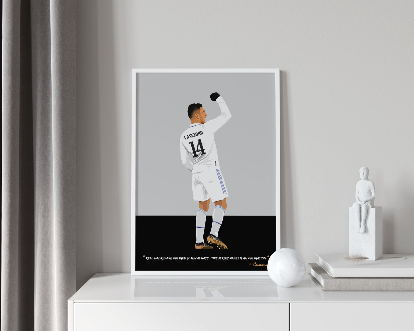 Casemiro Real Madrid Framed Poster