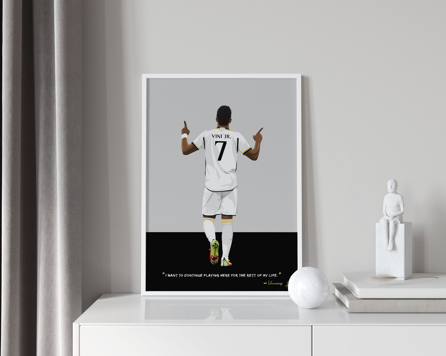 Vinicius Junior Real Madrid Framed Poster