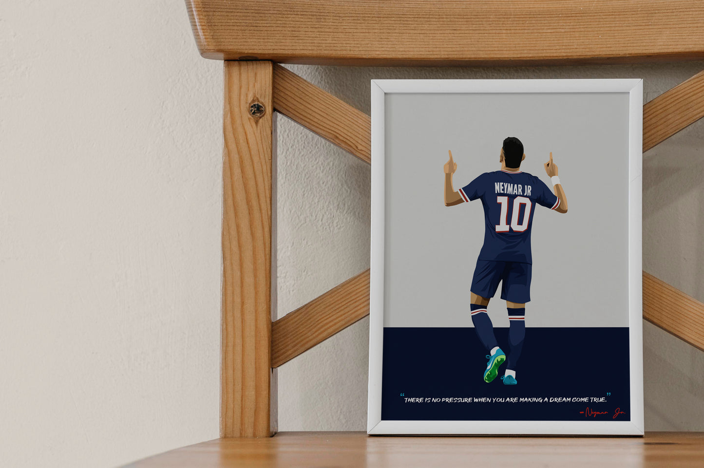 Neymar PSG Framed Poster