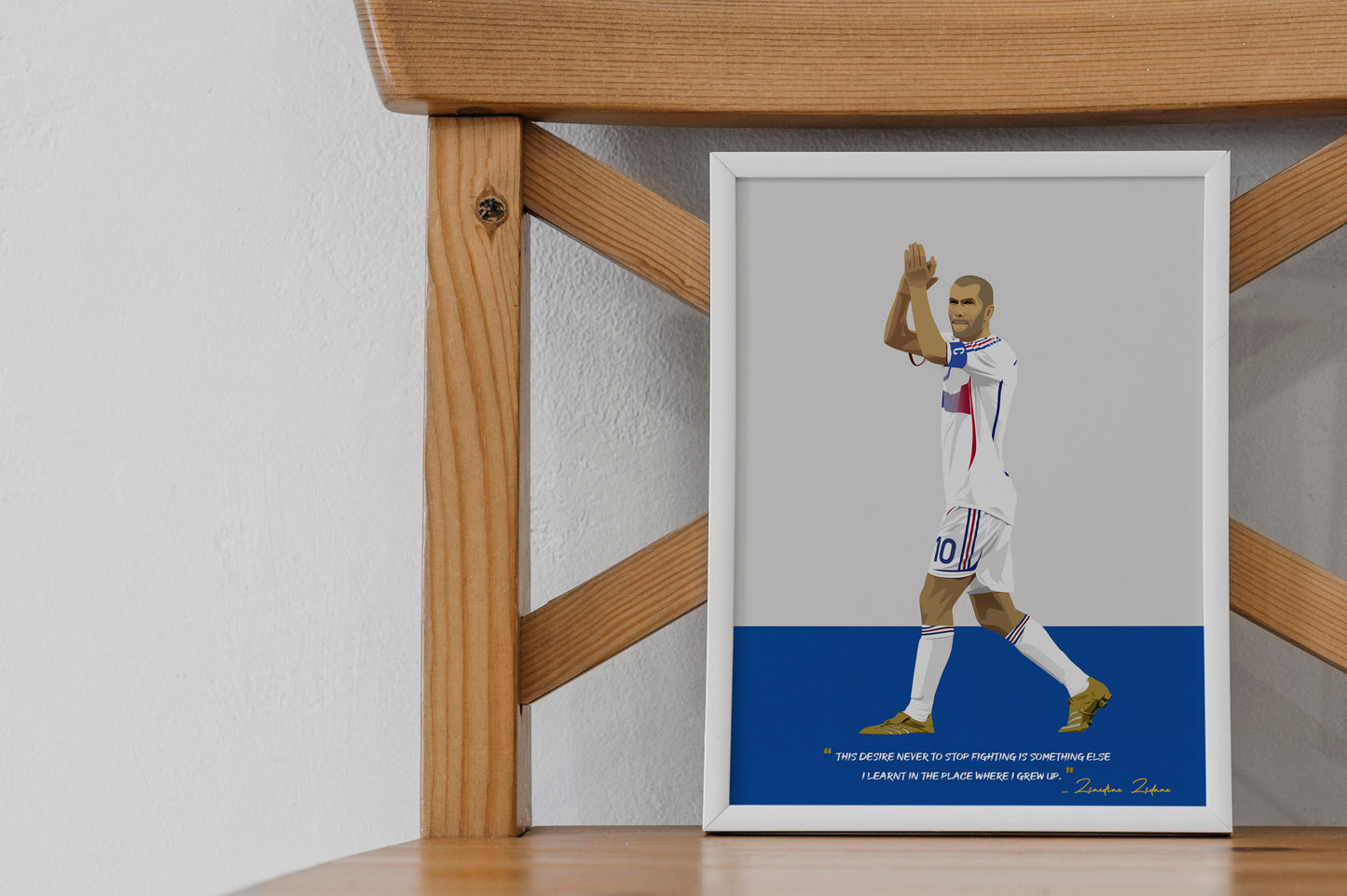 Zinedine Zidane France Framed Poster - International Football