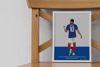 Kylian Mbappe France Framed Poster - International Football