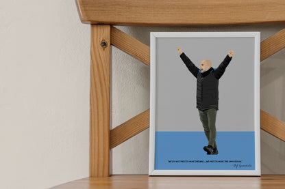 Pep Guardiola Manchester City Framed Poster