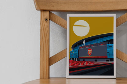 Emirates Stadium Exterior Arsenal Framed Poster