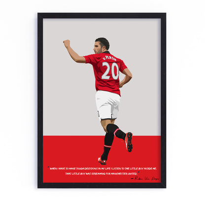 Robin van Persie Manchester United Framed Poster