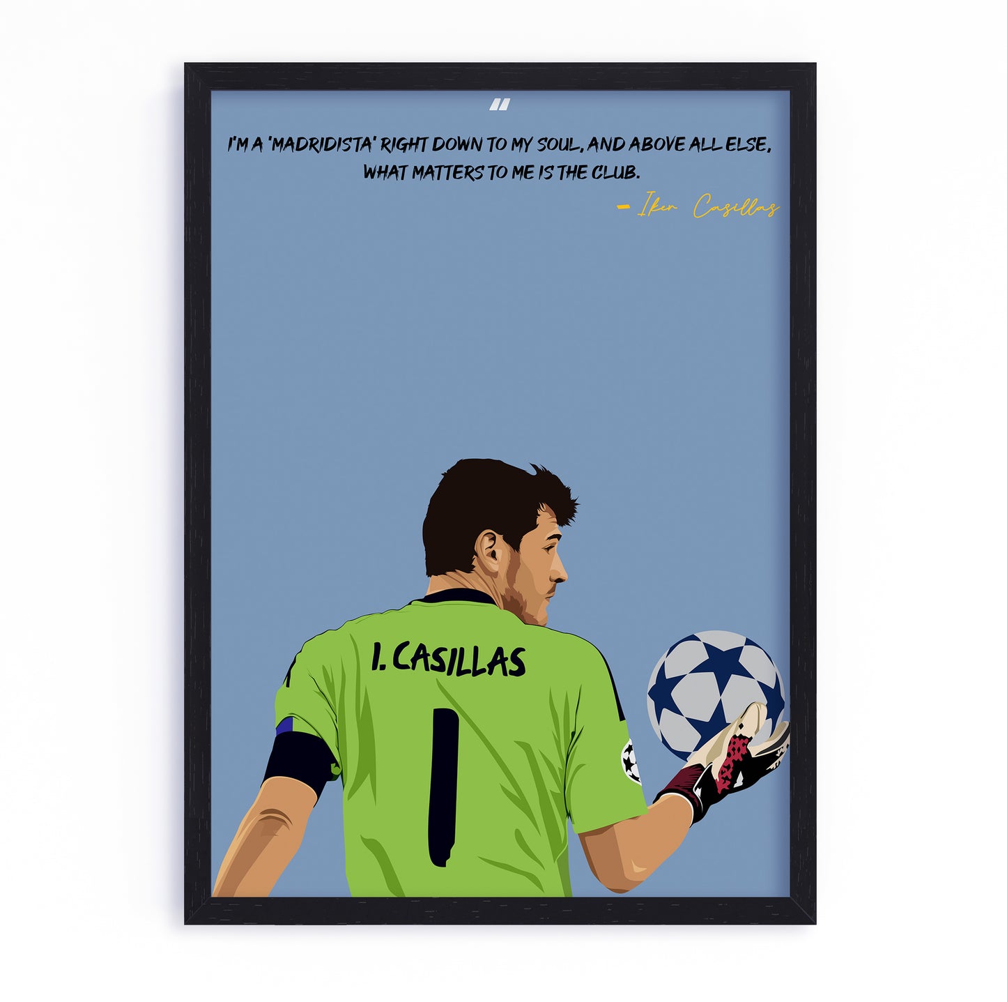 Iker Casillas Real Madrid Framed Poster