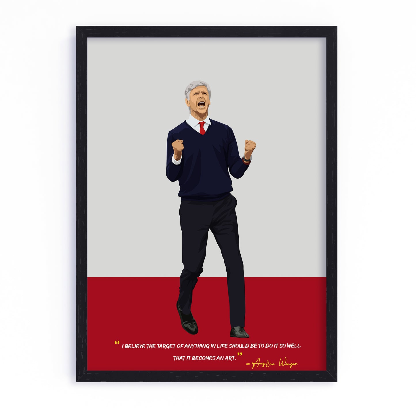 Arsene Wenger Arsenal Framed Poster