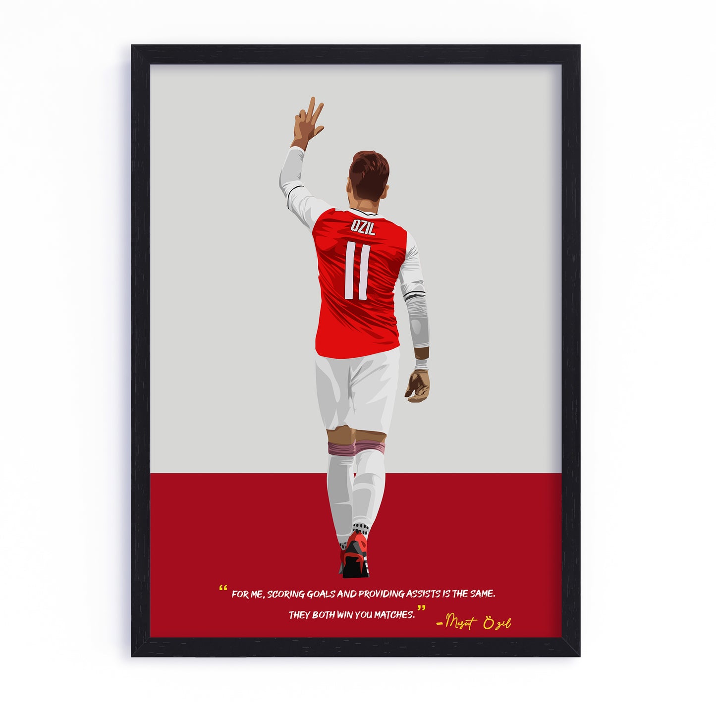 Mesut Ozil Arsenal Framed Poster