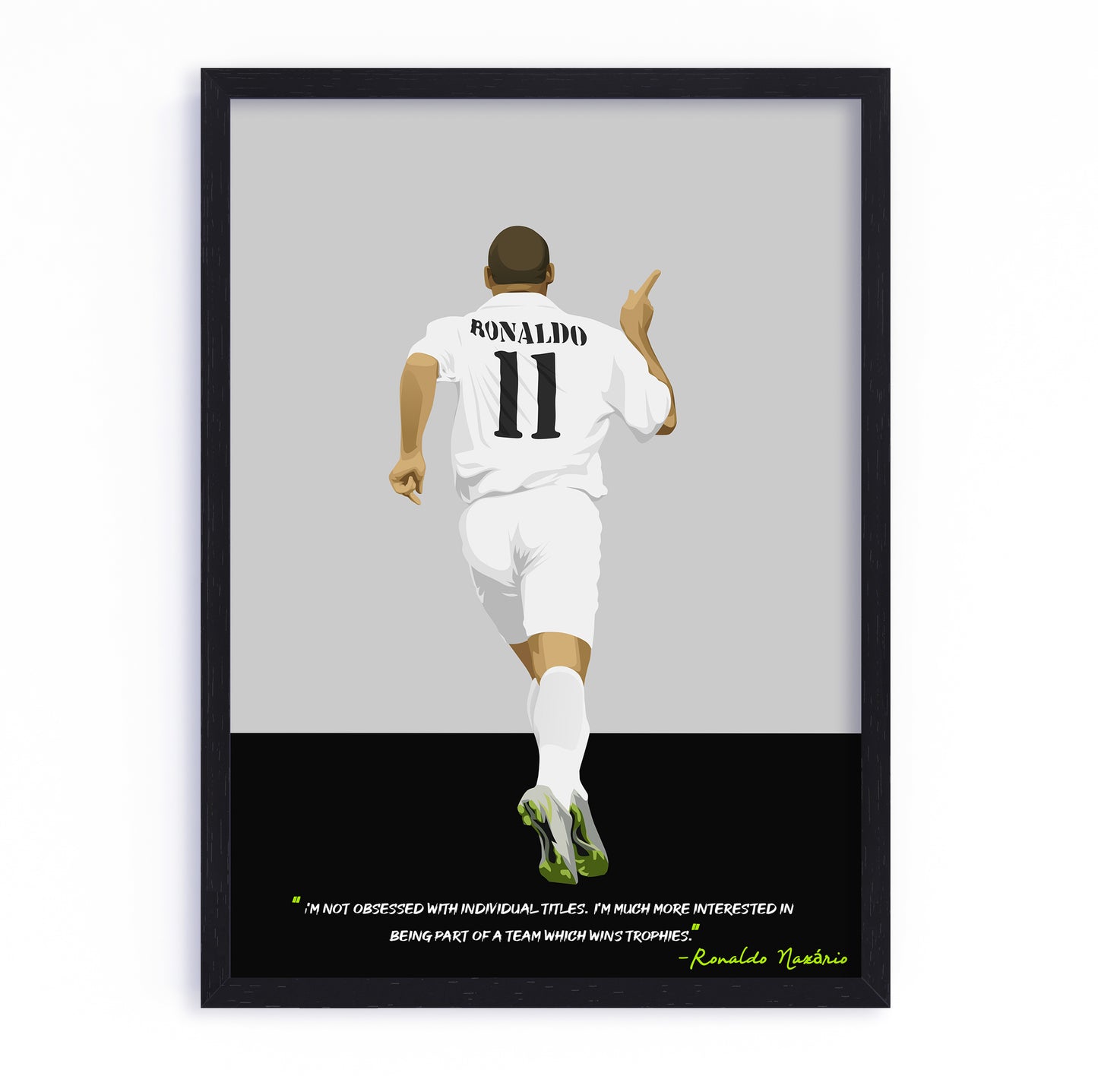 Ronaldo Nazario Real Madrid Framed Poster