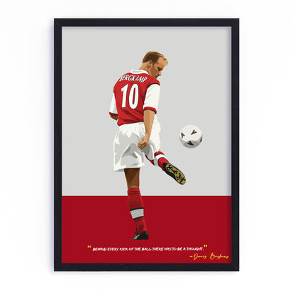 Dennis Bergkamp Arsenal Framed Poster