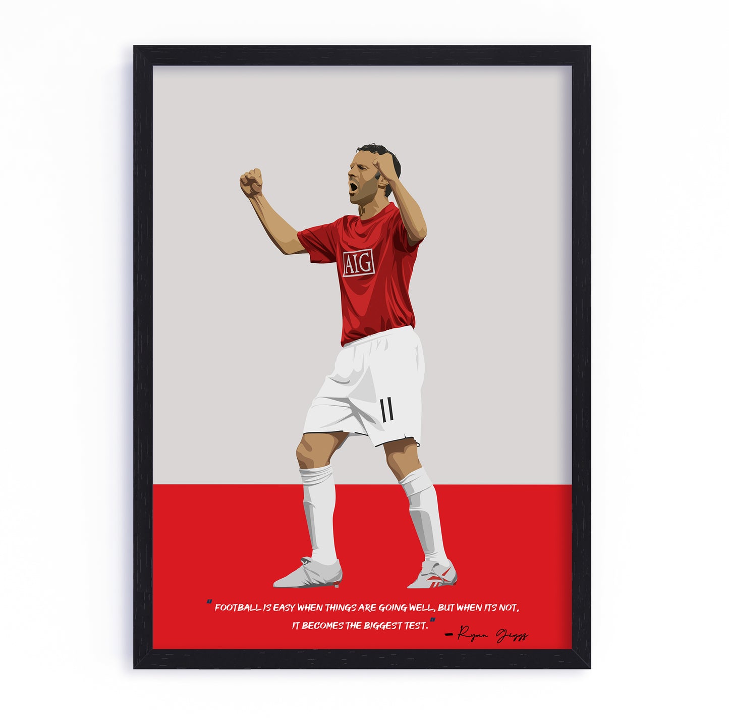 Ryan Giggs Manchester United Framed Poster