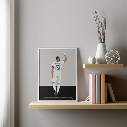 Karim Benzema Real Madrid Framed Poster