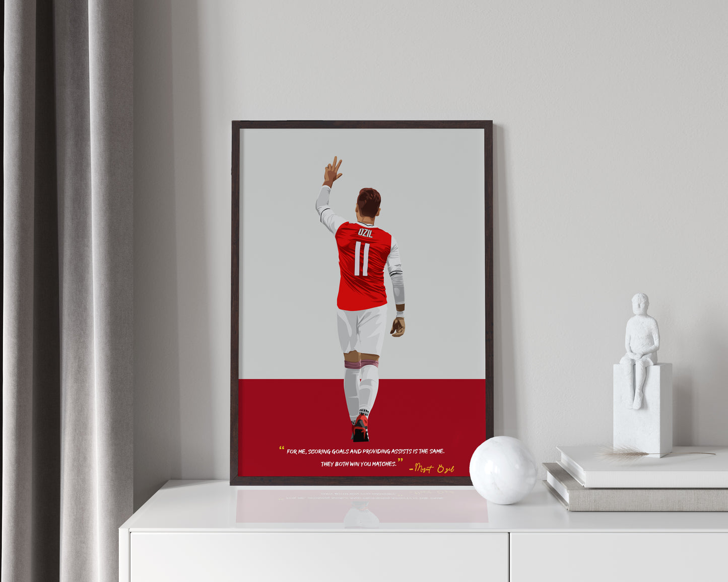 Mesut Ozil Arsenal Framed Poster