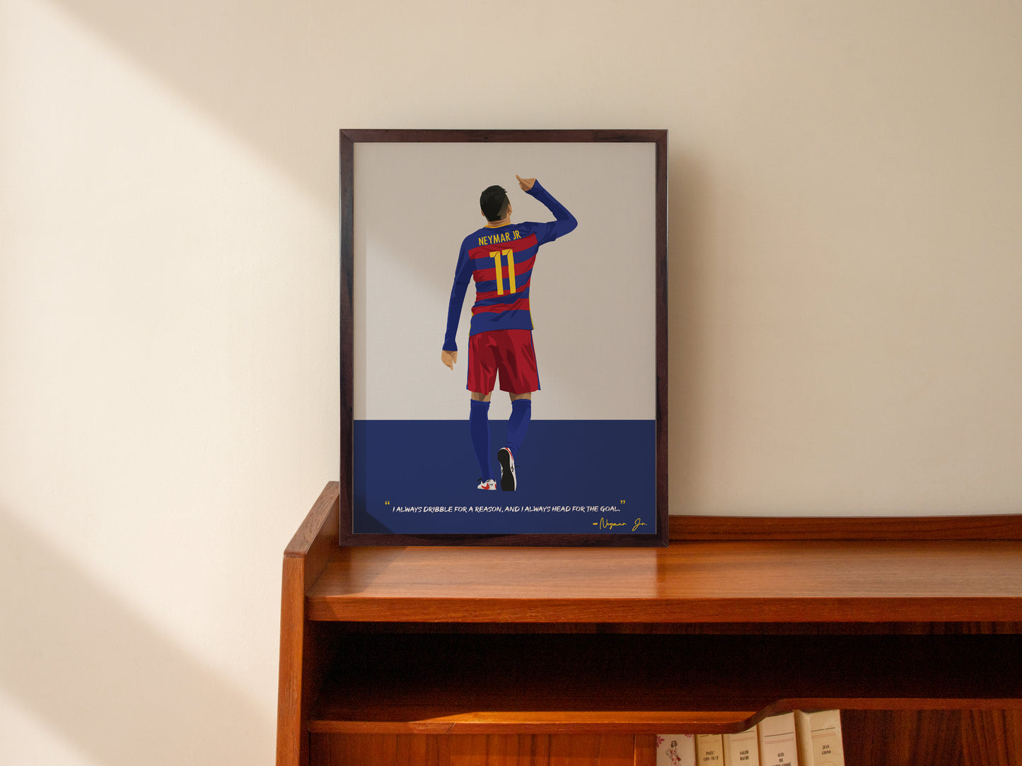 Neymar Jr Barcelona Framed Poster