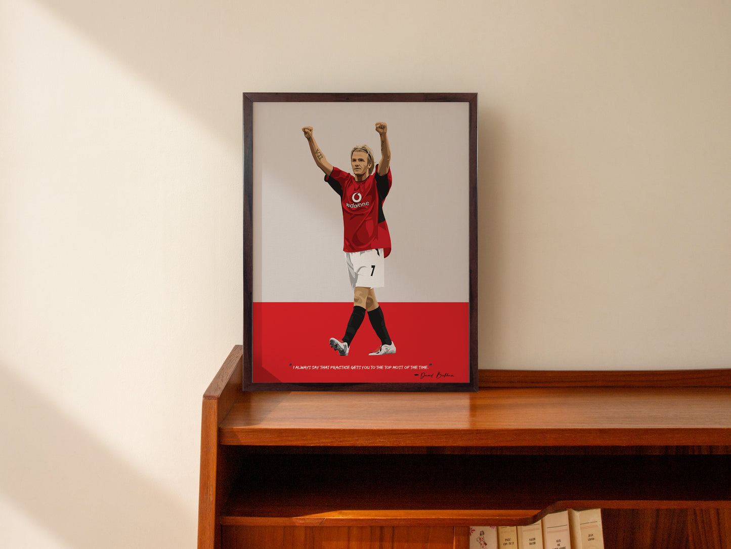 David Beckham Manchester United Framed Poster