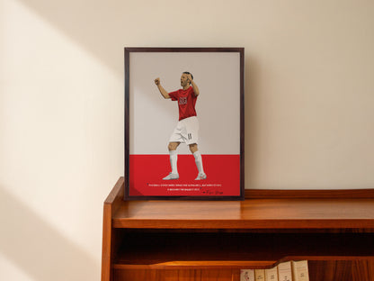 Ryan Giggs Manchester United Framed Poster