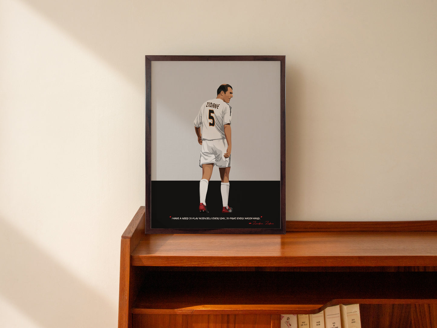 Zinedine Zidane Real Madrid Framed Poster