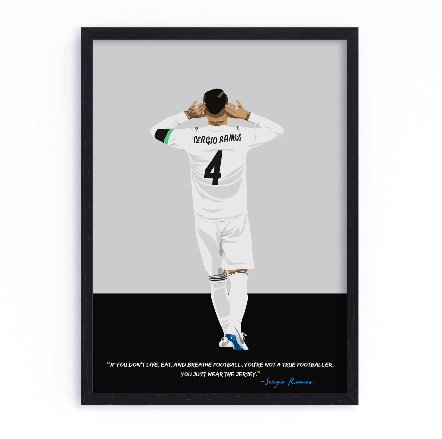 Sergio Ramos Real Madrid Framed Poster