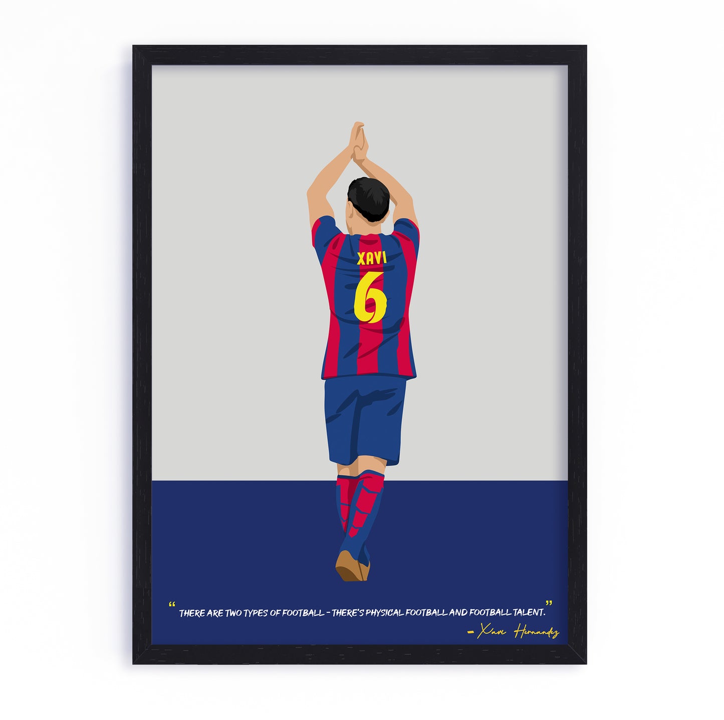 Xavi Barcelona Framed Poster