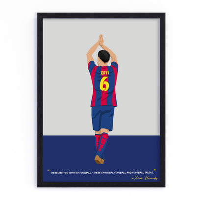 Xavi Barcelona Framed Poster