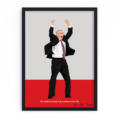 Sir Alex Ferguson Manchester United Framed Poster