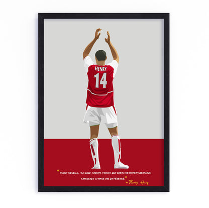 Thierry Henry Arsenal Framed Poster