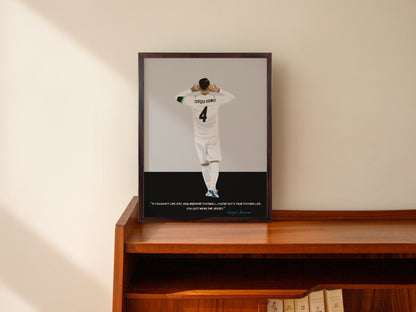 Sergio Ramos Real Madrid Framed Poster